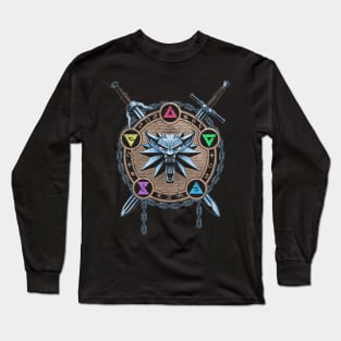 Mark of wolf color Long Sleeve T-Shirt